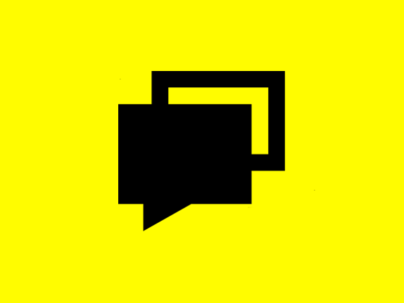 Symbol zwei Sprechblasen