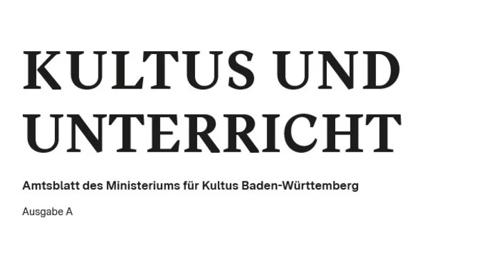 Amtsblatt Kultus und Unterricht